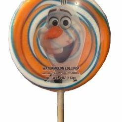 Best Pirce 🔔 Disney Parks Lollipop - Olaf Multi Swirl - Watermelon - 4 Oz 🎉