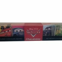 New 😉 Disney Chocolatears 🍬 Candy - Gourmet Chocolate Squares - Cars 🛒
