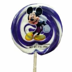 Brand new ⭐ Disney Parks Lollipop - Mickey Mouse Purple And White Swirl - 2 Oz ✨