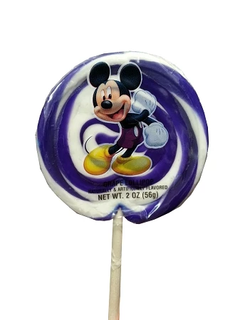 Brand new ⭐ Disney Parks Lollipop - Mickey Mouse Purple And White Swirl - 2 Oz ✨ 3 Brand new ⭐ Disney Parks Lollipop - Mickey Mouse Purple And White Swirl - 2 Oz ✨