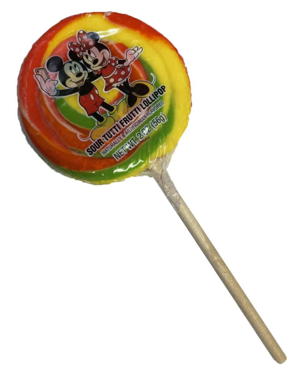 Buy 😍 Disney Parks Lollipop - Mickey & Minnie - Sour Tutti Frutti - 2 Oz 😀 3 Buy 😍 Disney Parks Lollipop - Mickey & Minnie - Sour Tutti Frutti - 2 Oz 😀
