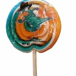 Coupon 👍 Disney Parks Lollipop - Phineas And Ferb Perry Swirl - 2 Oz 😀