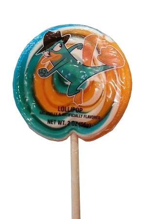 Coupon 👍 Disney Parks Lollipop - Phineas And Ferb Perry Swirl - 2 Oz 😀 3 Coupon 👍 Disney Parks Lollipop - Phineas And Ferb Perry Swirl - 2 Oz 😀