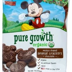 Discount 🎁 Disney Pure Growth - Organic - Mickey Animal Crackers - Chocolate 🎉