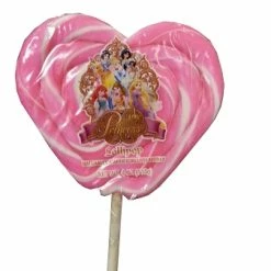 Best Sale 🔔 Disney Parks Lollipop - Princess Pink And White Heart Swirl - 4 Oz ⌛