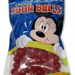 New ❤️ Disney Character Bites 🍬 Candy - Cherry Sour Balls - Mickey 🔥